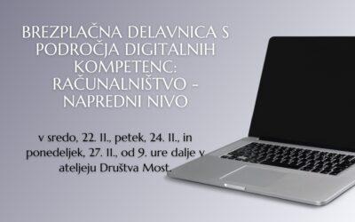 Delavnica s področja digitalnih kompetenc: RAČUNALNIŠTVO – napredni nivo