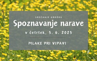 Spoznavanje narave v maju