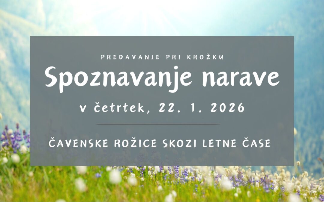 Spoznavanje narave v januarju – predavanje