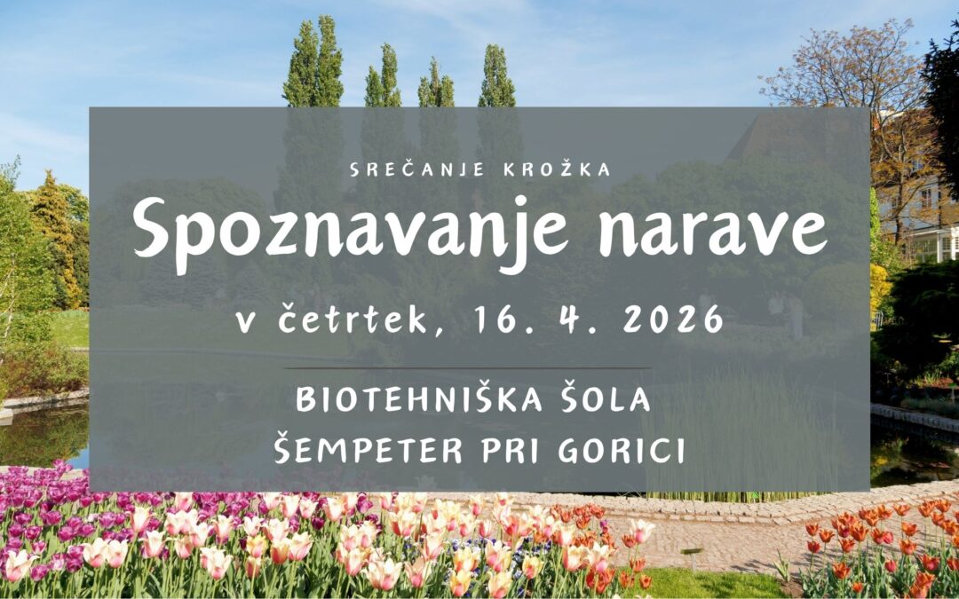 Spoznavanje narave v aprilu